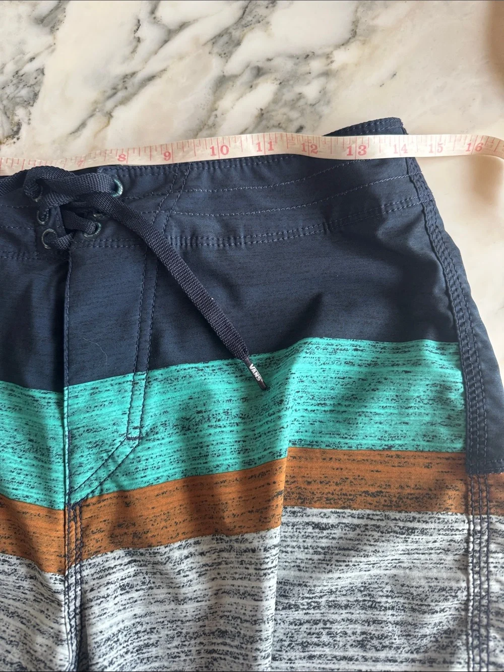 Vans Era Stretch Striped Board Shorts Men’s size 28